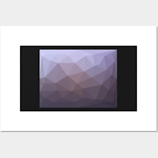 Purple Triangle Pattern Posters and Art